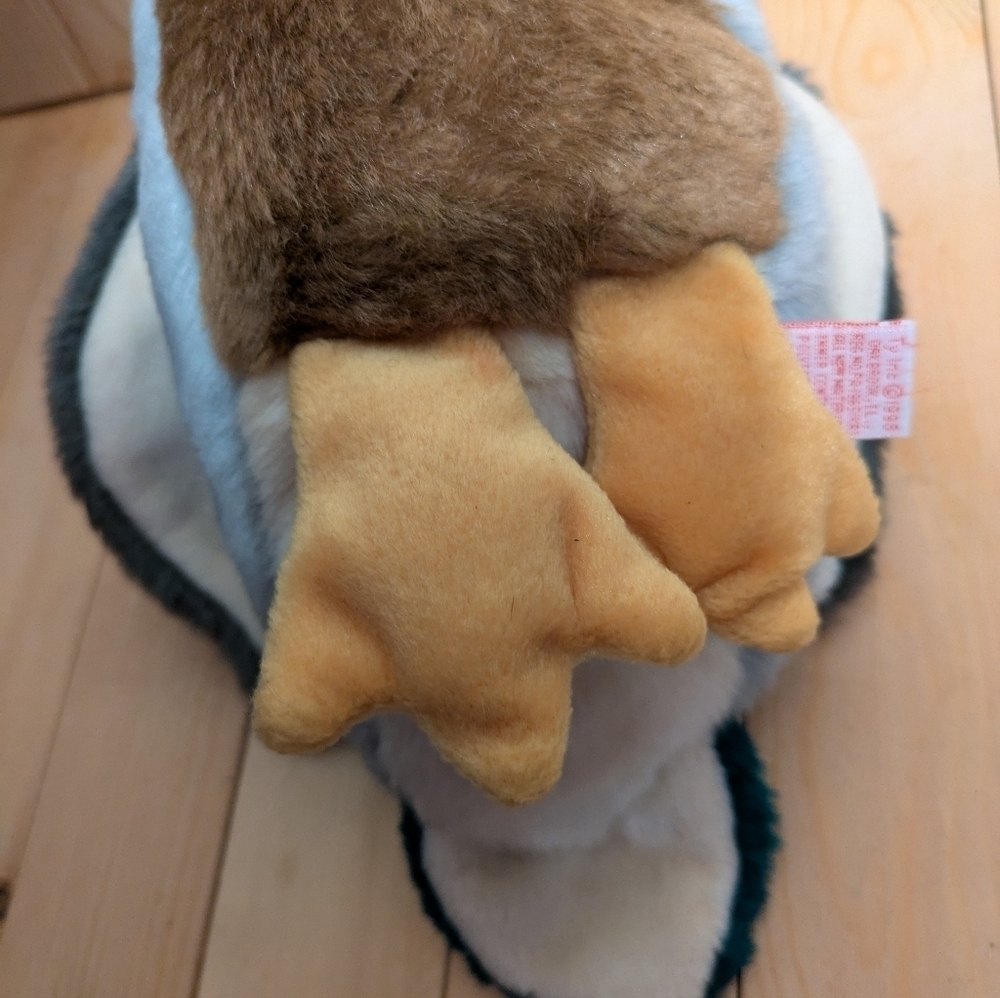 TY Plush Duck Stuffed Animal - Green and Brown - Picture 8 of 10